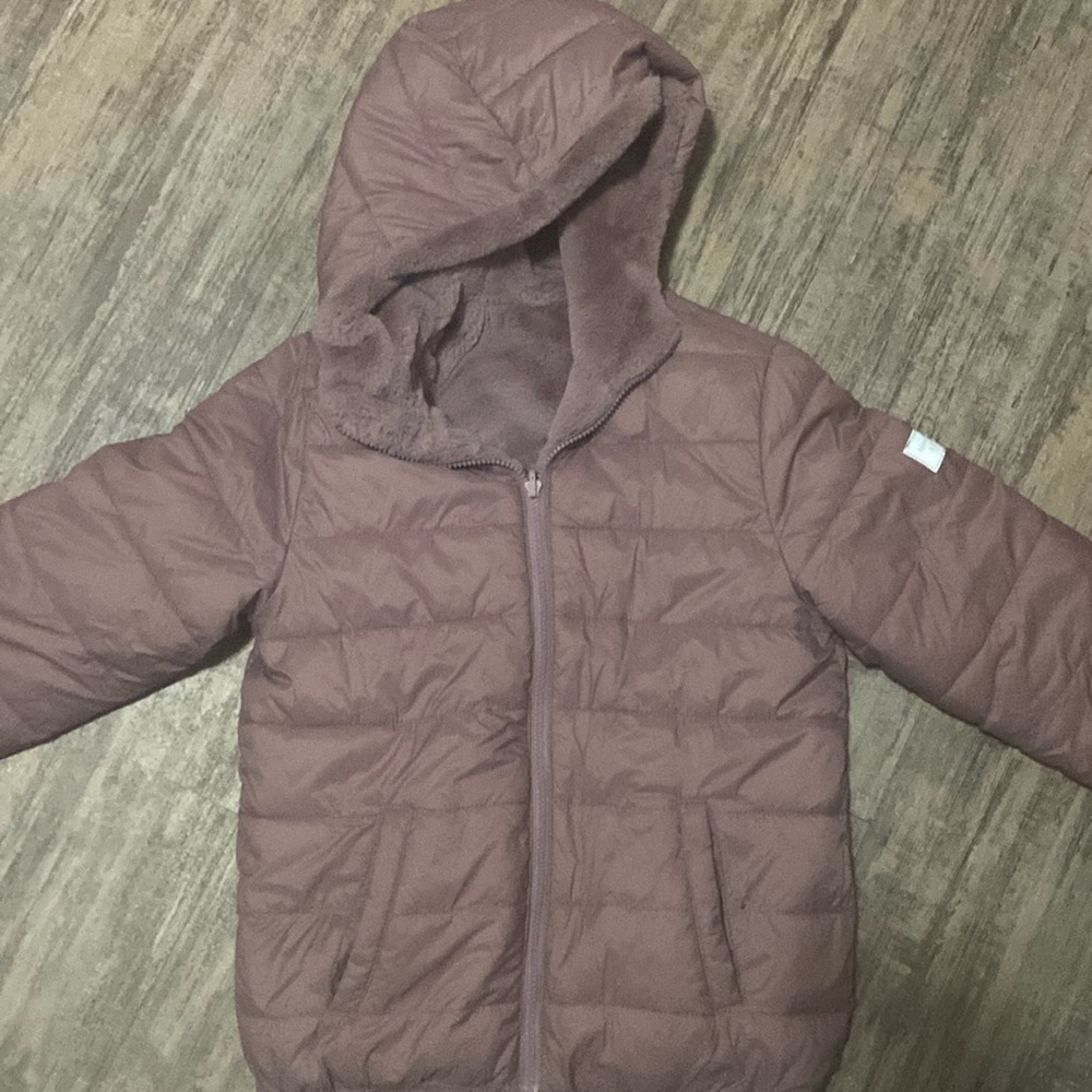Abercrombie & Fitch girls size 11/12 reversible winter coat- like new